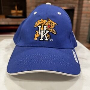 UK Wildcats University Of Kentucky Blue & White Cap/Hat Cap smith Brand. GO CATS